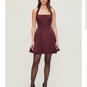 Dynamite-Amaya Satin Halter Dress